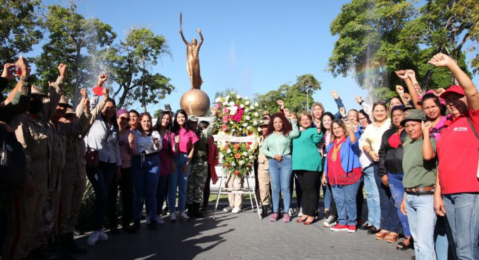 Mujeres de Monagas rinden honores a Juana Ramírez La Avanzadora