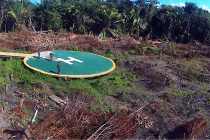 helipuerto en el Esequibo