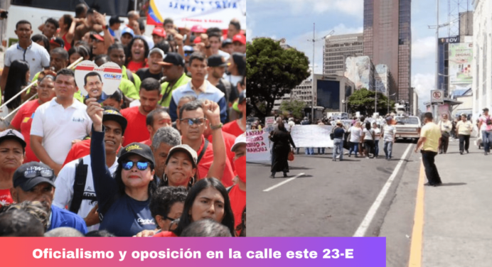 23 de enero: Oficialismo y oposición salen a la calle