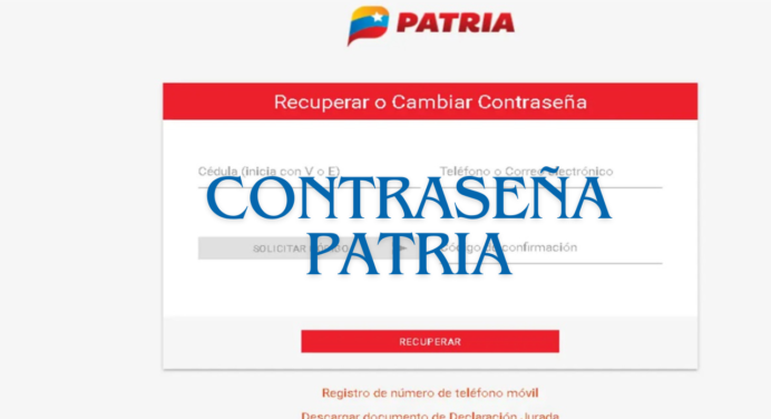 ¡Perdiste tu teléfono y necesitas recuperar tu contraseña PATRIA! No importa. Aquí la solución