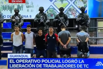 Policía de Ecuador detiene a 14 personas por asalto al canal TC