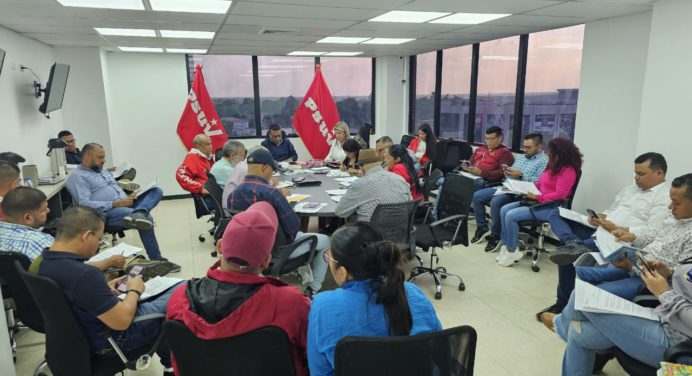 Psuv Monagas discute las 7T con agenda política del febrero rebelde