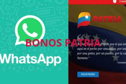 Bonos PATRIA vía WhatsApp