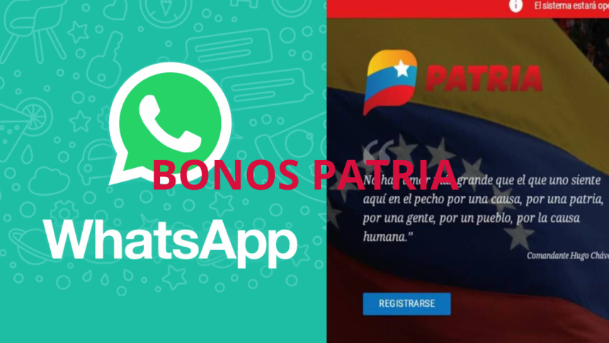 Bonos PATRIA vía WhatsApp