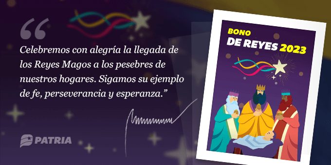 Reyes magos llegan con bono