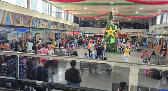 Terminal de Maturín movilizó 132 mil 343 personas en la temporada decembrina