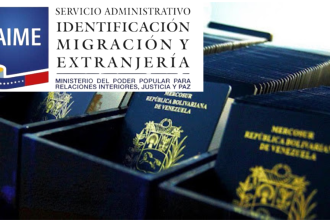 pasaporte en el SAIME