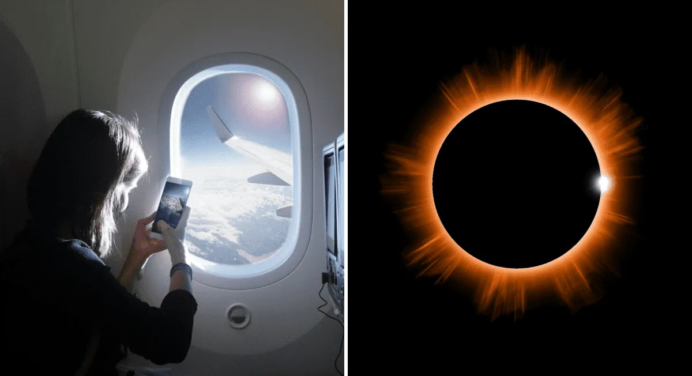 Aerolínea de EEUU lleva a sus pasajeros a ver este ECLIPSE solar total 2024