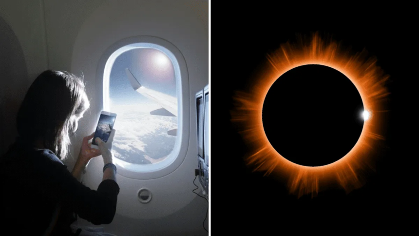 aerolinea de eeuu lleva a sus pasajeros a ver este eclipse solar 2024 laverdaddemonagas.com image