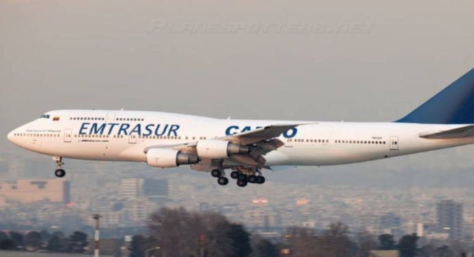 Avión venezolano de Emtrasur confiscado por EEUU partió de Argentina