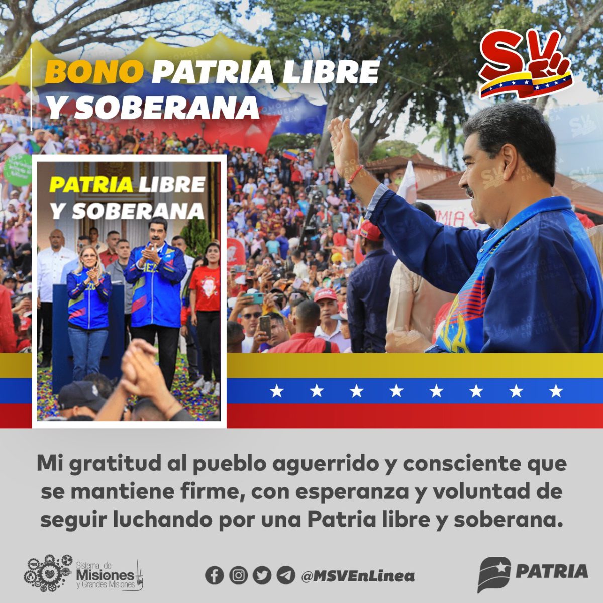 BONO PATRIA Libre y Soberana 