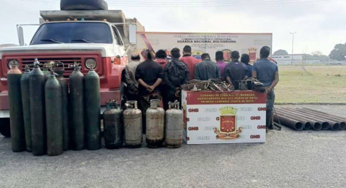 Detenidos 11 sujetos por cortar y hurtar tubería petrolera entre los estados Monagas y Anzoátegui