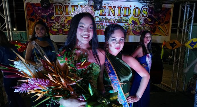 Frannis Gibory fue coronada como soberana de los carnavales coloridos Uracoa 2024