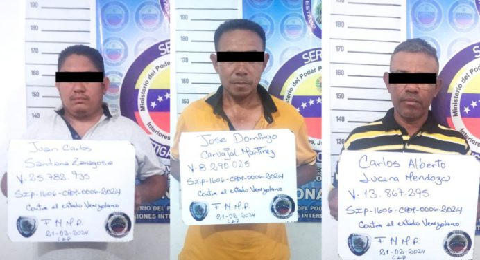 Detienen a tres sujetos implicados en saboteo al acueducto Amana-Maturín