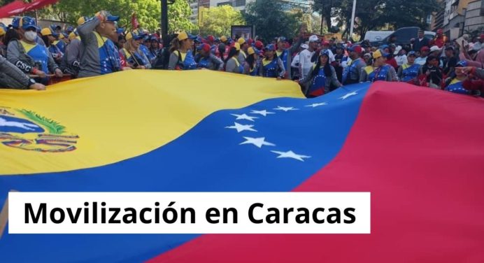 Movilización del oficialismo en la ciudad de Caracas este 29-feb