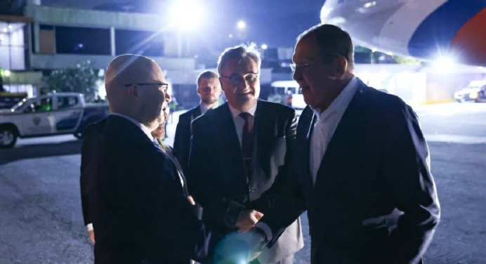 Serguéi Lavrov llegó a Venezuela