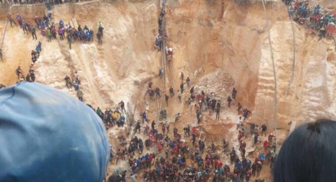 Sube a 15 cifra de muertos en derrumbe de una mina en el estado Bolívar