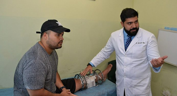A traumatología llegan entre 4 y 5 pacientes diarios