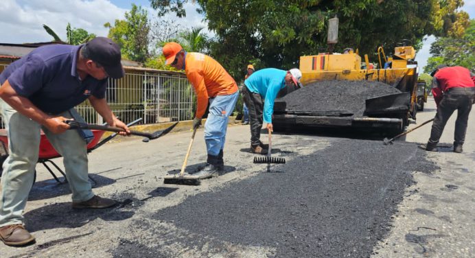 Avanza plan nacional de asfaltado en principales vías de Maturín