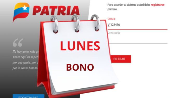 BONO Patria de inicio de semana ¿Qué esperas? Entra a tu cuenta YA