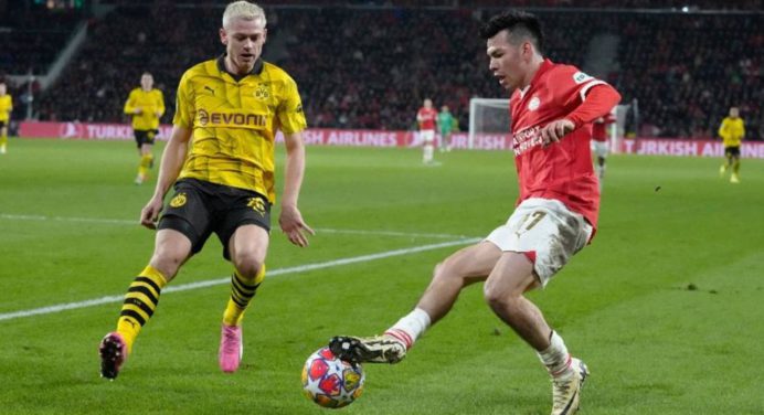Borussia Dortmund recibe al PSV Eindhoven por los octavos de Champions League