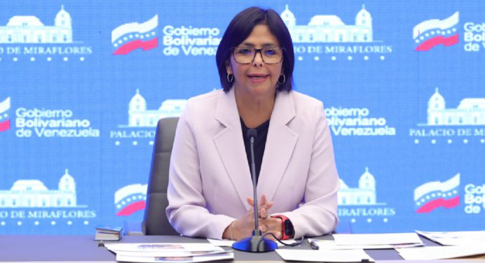Delcy Rodríguez: Crearán comisión de Estado contra el fascismo