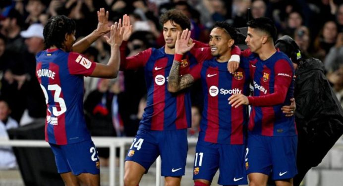 FC Barcelona venció por la mínima a Las Palmas en la Liga Española