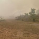 Incendio forestal en los alrededores del Aeropuerto de Maturín