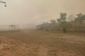 Incendio forestal en los alrededores del Aeropuerto de Maturín