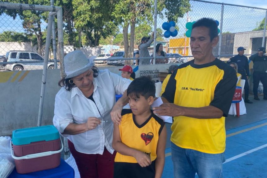 Durante la jornada se efectuó vacunación