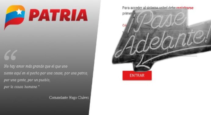 Pase por PATRIA y reciba el BONO de HOY