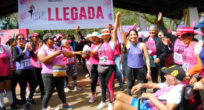 Por segunda ocasión realizan caminata 3K Por ti Mujer en Ezequiel Zamora