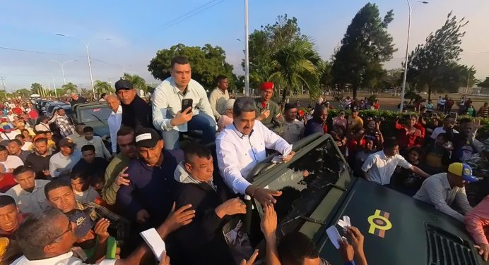 Presidente Nicolás Maduro fue recibido con amor revolucionario en Monagas