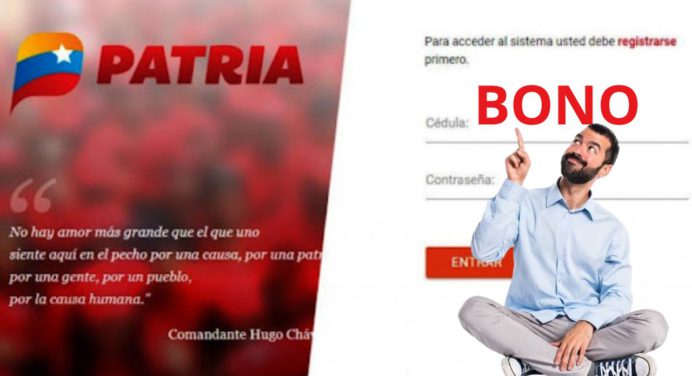 Sistema PATRIA con entrega de 3,72 dólares este 14-mar