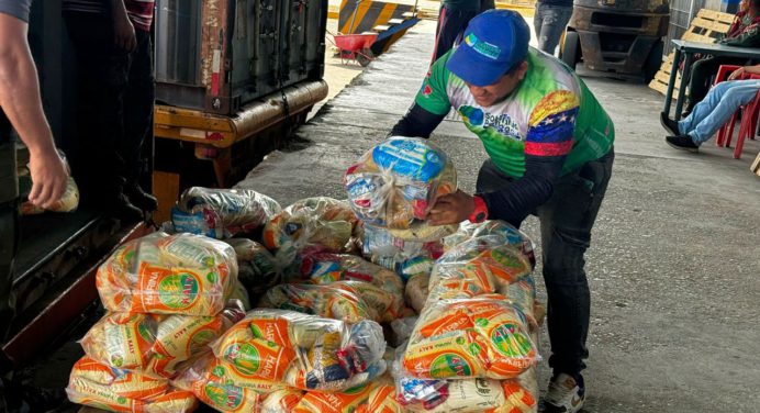 Soberanía Patriota distribuyó más de 79 mil toneladas de alimentos y proteínas en febrero