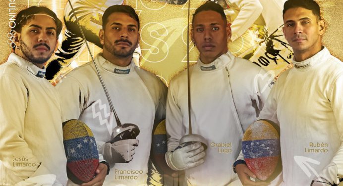 Venezuela ratifica otro boleto a París 2024 con el equipo de espada masculino