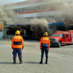 Incendio de un edificio en Los Ruices