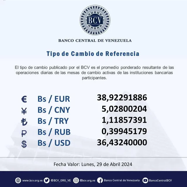 dolartoday en venezuela precio del dolar este domingo 28 de abril de 2024 laverdaddemonagas.com bcv4