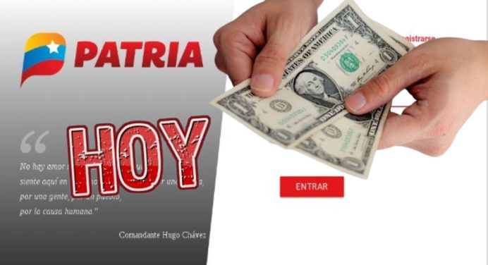 El BONO del día es de 202 bolívares y esta disponible YA en Sistema PATRIA