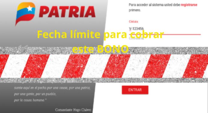 ¡Al límite! Así está este BONO PATRIA ¡A cobrarlo YA!