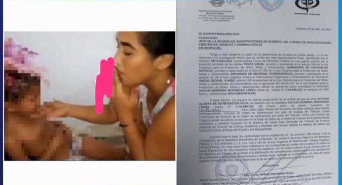 Orden de aprehensión contra mujer que comercializaba videos de su hija de 7 años