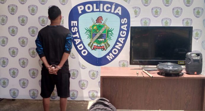 Polimonagas detuvo a adolescente por presunto robo en residencia