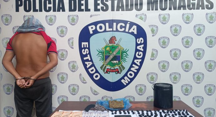 Capturan en Las Cocuizas a integrante del G.E.D.O «El Turco» con 107 envoltorios de droga