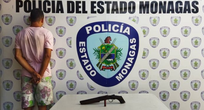 Capturado en Punta de Mata por porte ilícito de arma de fuego