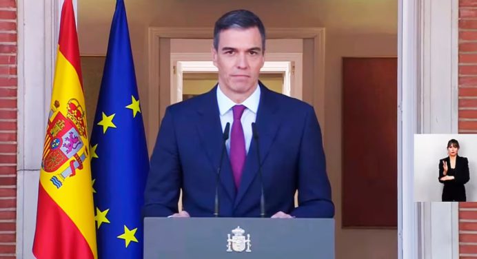 Presidente Pedro Sánchez continuará al frente del gobierno español