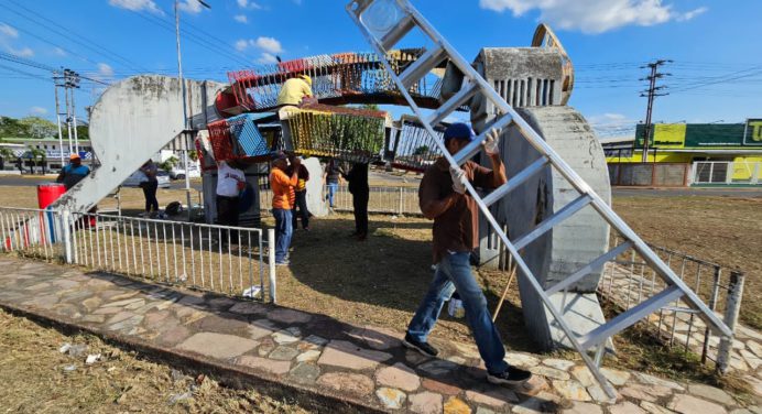 Recuperan redoma Los Elefantes, monumento de la UDO y plaza Alí Primera de Maturín