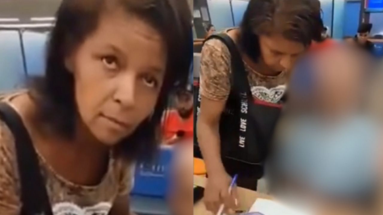 (+VIDEO) Mujer brasileña llega con un cadáver a un banco para sacar un préstamo