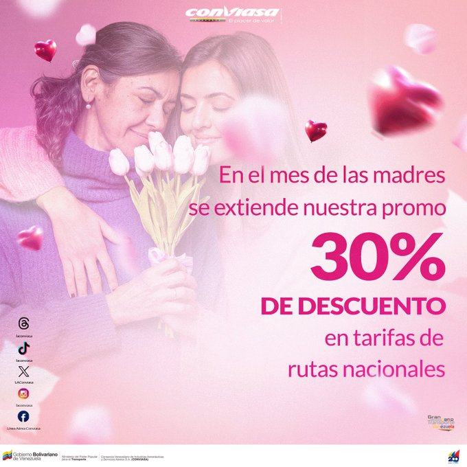 Conviasa lanza gran promoción por el "mes de las madres": Detalles aquí