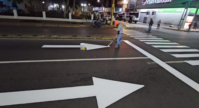 Demarcada la avenida Bolívar con Rojas de Maturín