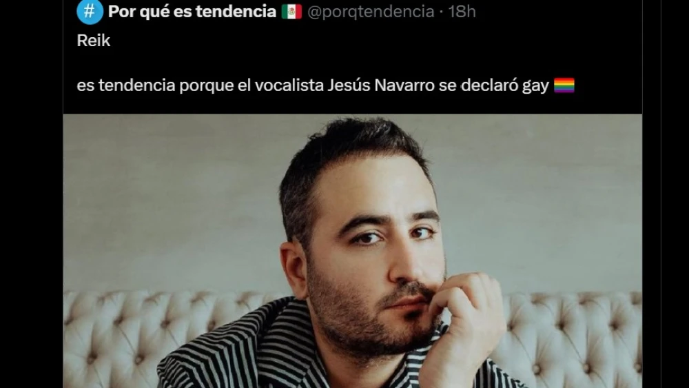 El vocalista de Reik, Jesús Navarro es tendencia por esta razón